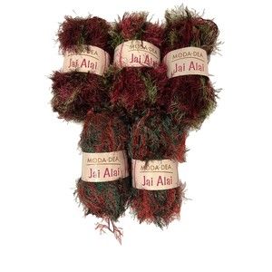 Moda Dea Yarn Jai Alai Novelty Yarn 1.76 Oz Mixed Lot of 5